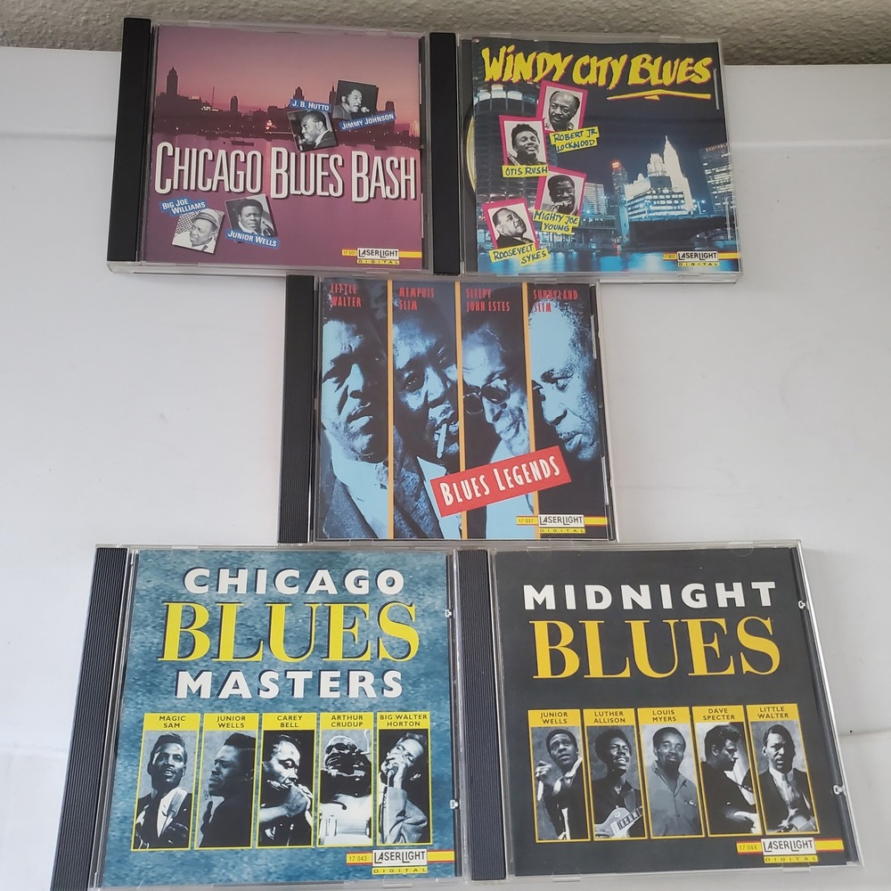 Laserlight Chicago Blues CD Lot of 5 Windy City Masters Legends Junior Wells CD
